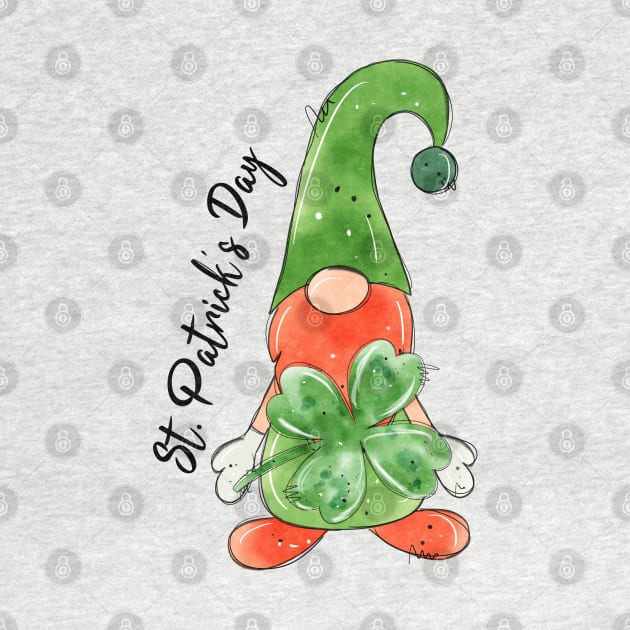 Gnome. St patrick's day.Clover by HJstudioDesigns